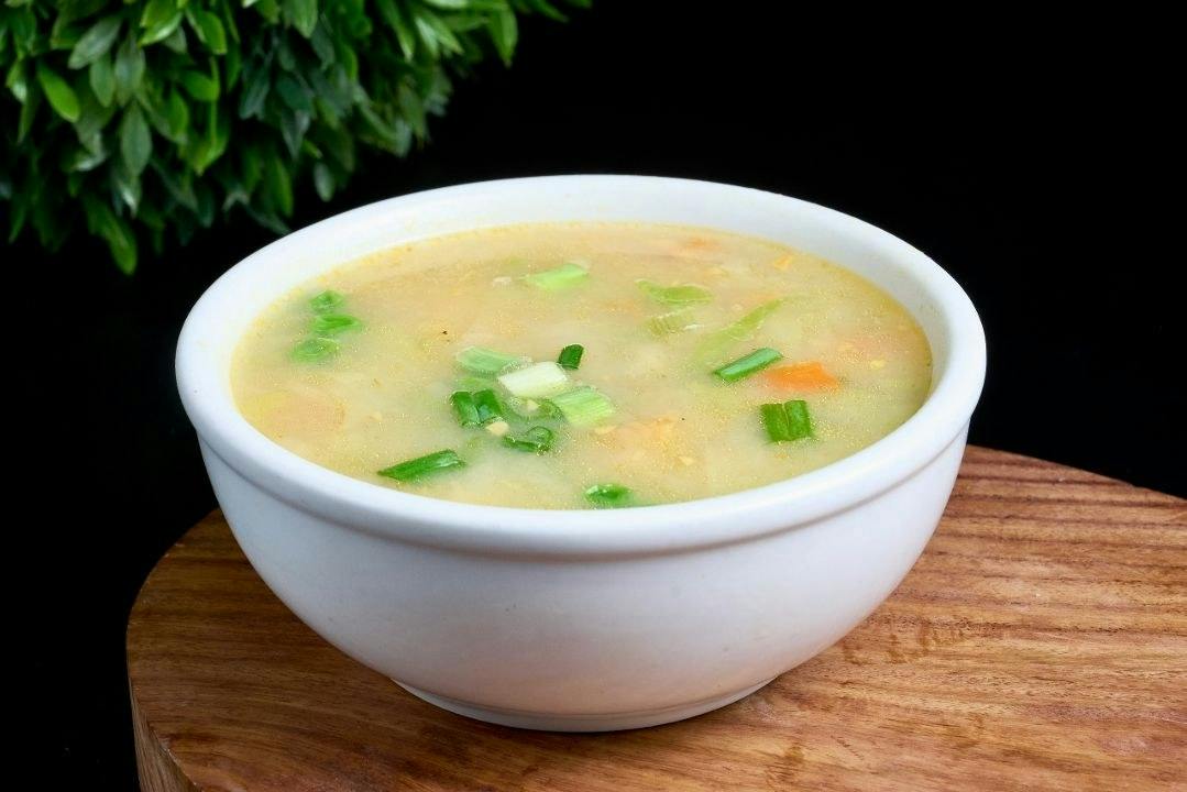 Veg Creamy Baby Corn Soup from Rock N Grill Indian Authentic Cuisine & Bar in Round Rock, TX