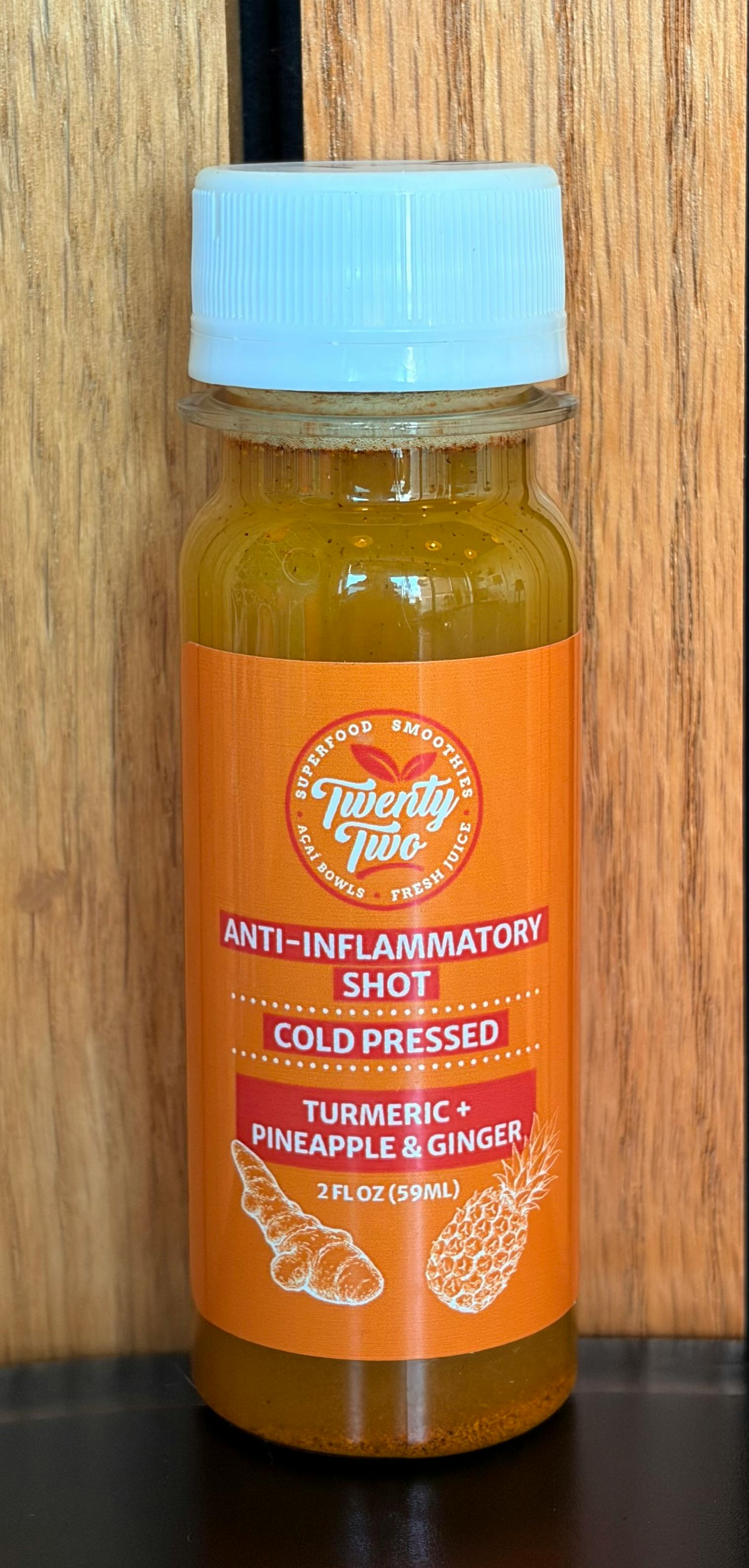 Anti-Inflammatory Shot (2oz) from Twenty Two Juice Bar - The Garage Food Hall in Indianapolis, IN