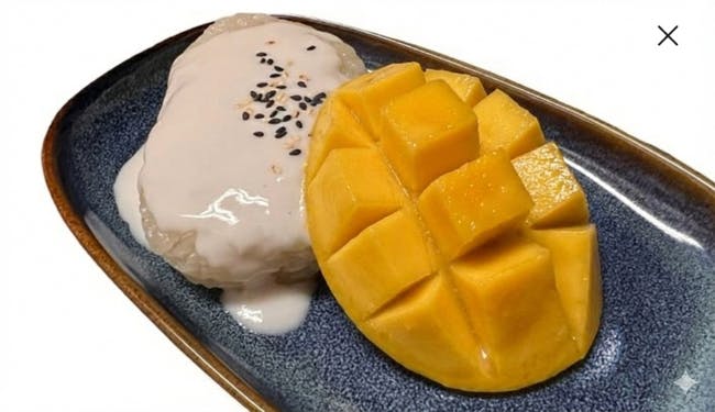 Sweet Sticky Rice with Mango from Sa-Bai Thong Thai Cuisine - University Ave in Madison, WI
