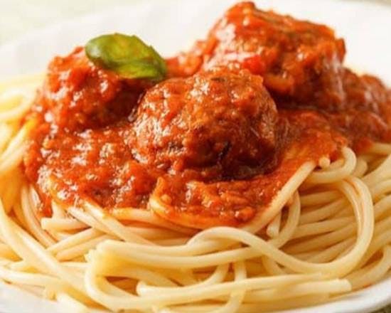 Spaghetti with Meatballs from GiGi'S Pizza in Myrtle Beach, SC