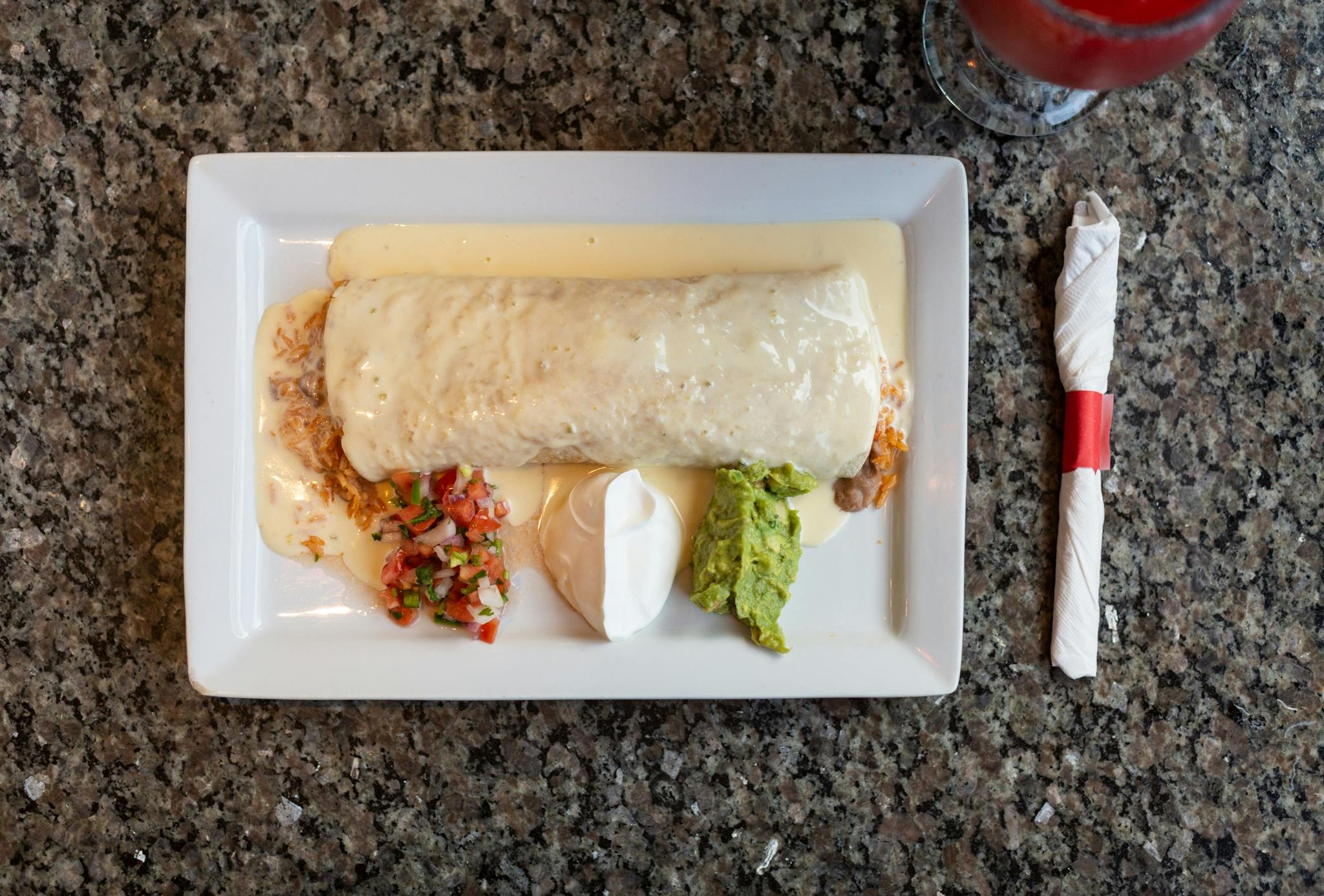 Burrito Gigante from El Mezcal in Lawrence, KS