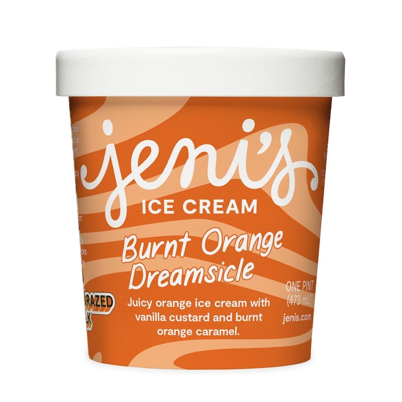 Burnt Orange Dreamsicle Pint from Jeni's Splendid Ice Creams - N Main St in Chagrin Falls, OH