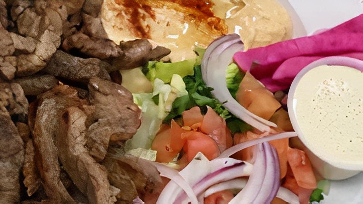 #7 Big Bad Shawarma Plate from Papa Joe's Sports Bar in Moreno Valley, CA