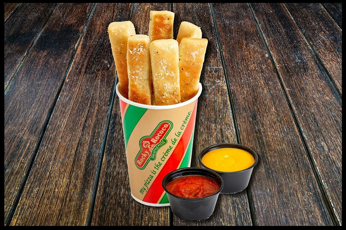 Nacho Breadsticks (6) from Rocky Rococo - Miller Park Way in Milwaukee, WI
