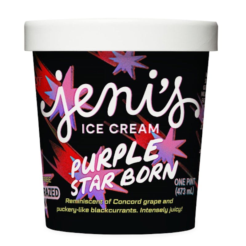 Purple Star Born from Jeni's Splendid Ice Creams - W Main St in Durham, NC