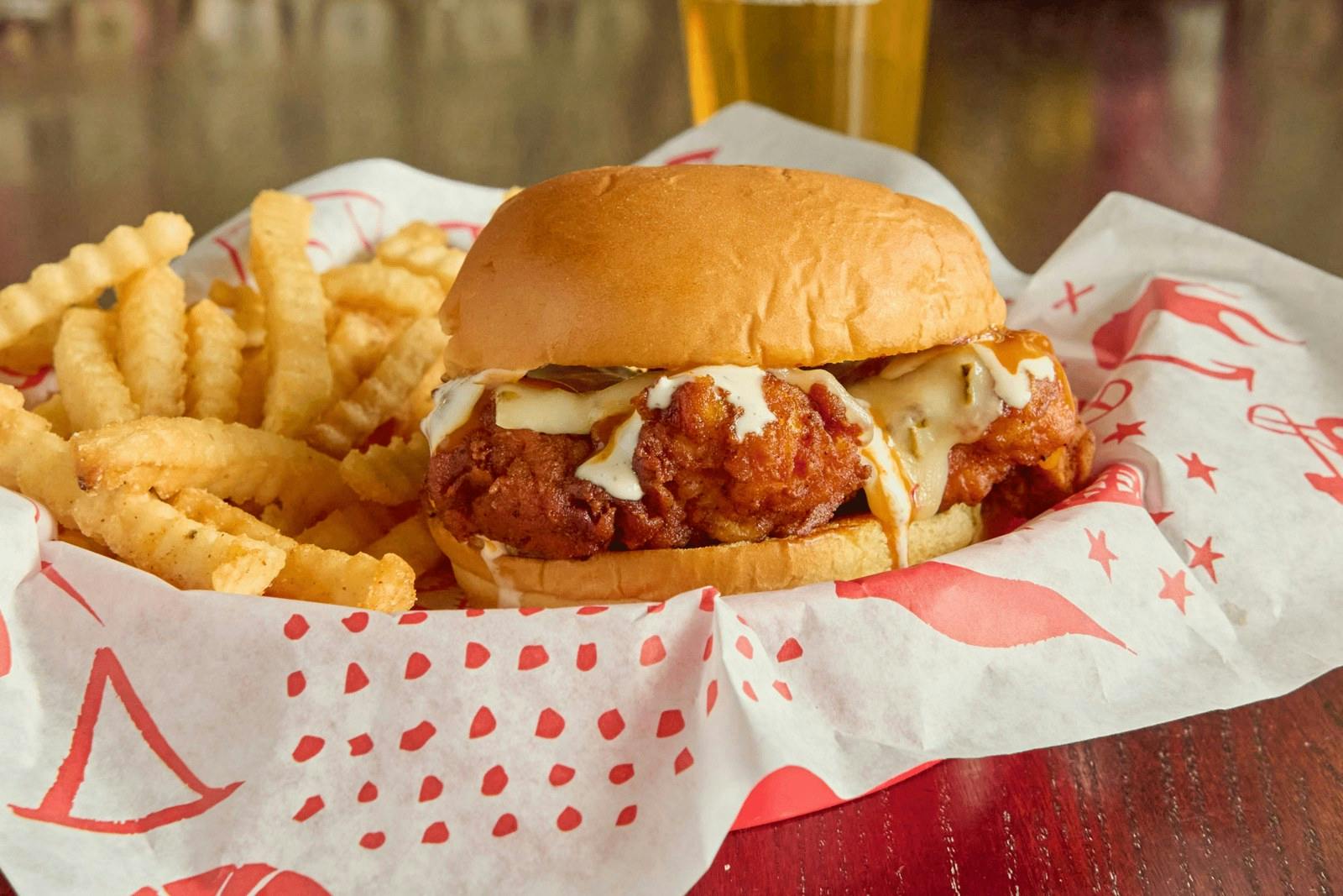 Double Dipped Chicken Sandwich from Jefferson's Restaurant in Brentwood, TN