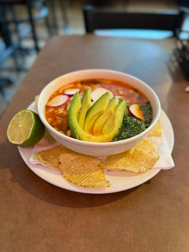 Pozole Soup from Silly Serrano Mexican Restaurant in Eau Claire, WI