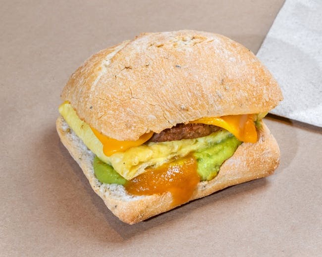 Savory Breakfast Sandwich from Sookie?s Veggie Burgers in Madison, WI