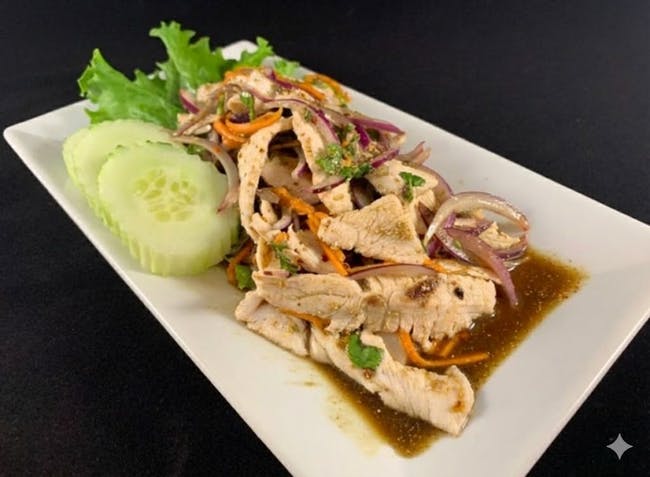17.Crying Tiger with Grilled Chicken (Thai Chicken Salad) from Sa-Bai Thong Thai Cuisine - University Ave in Madison, WI