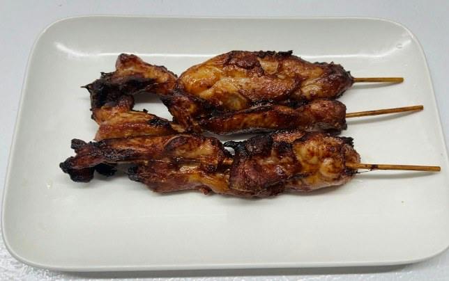 Teriyaki Chicken Sticks (3) from Happy Wok - Elmwood Ave in Middleton, WI