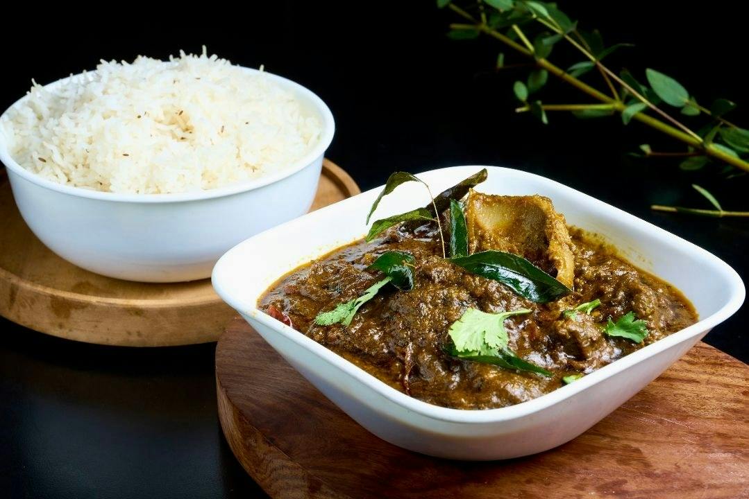 Gongura Chicken from Rock N Grill Indian Authentic Cuisine & Bar in Round Rock, TX