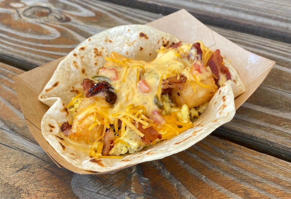 Tater Tots, Egg & Cheese Taco from Rusty Taco - Lawrence in Lawrence, KS