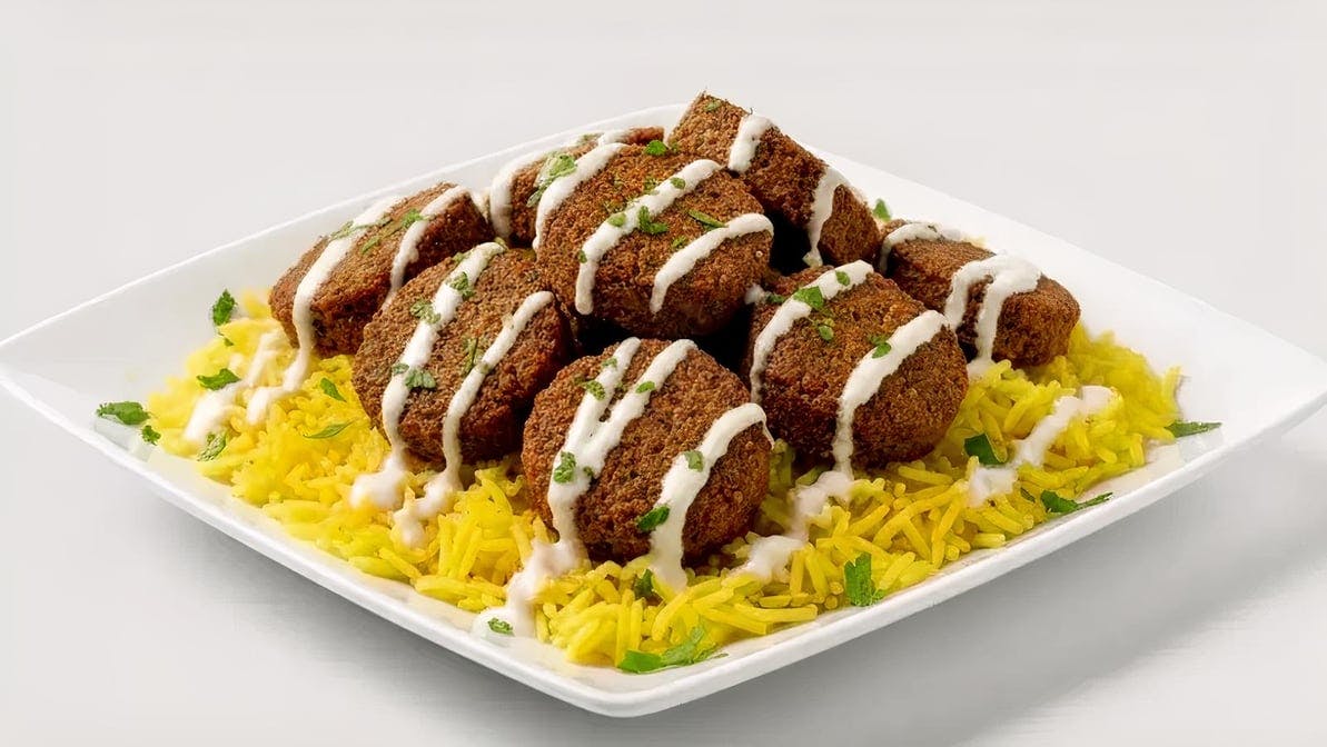 Falafel Over Rice from HalalFlame - N Broad St in Meriden, CT
