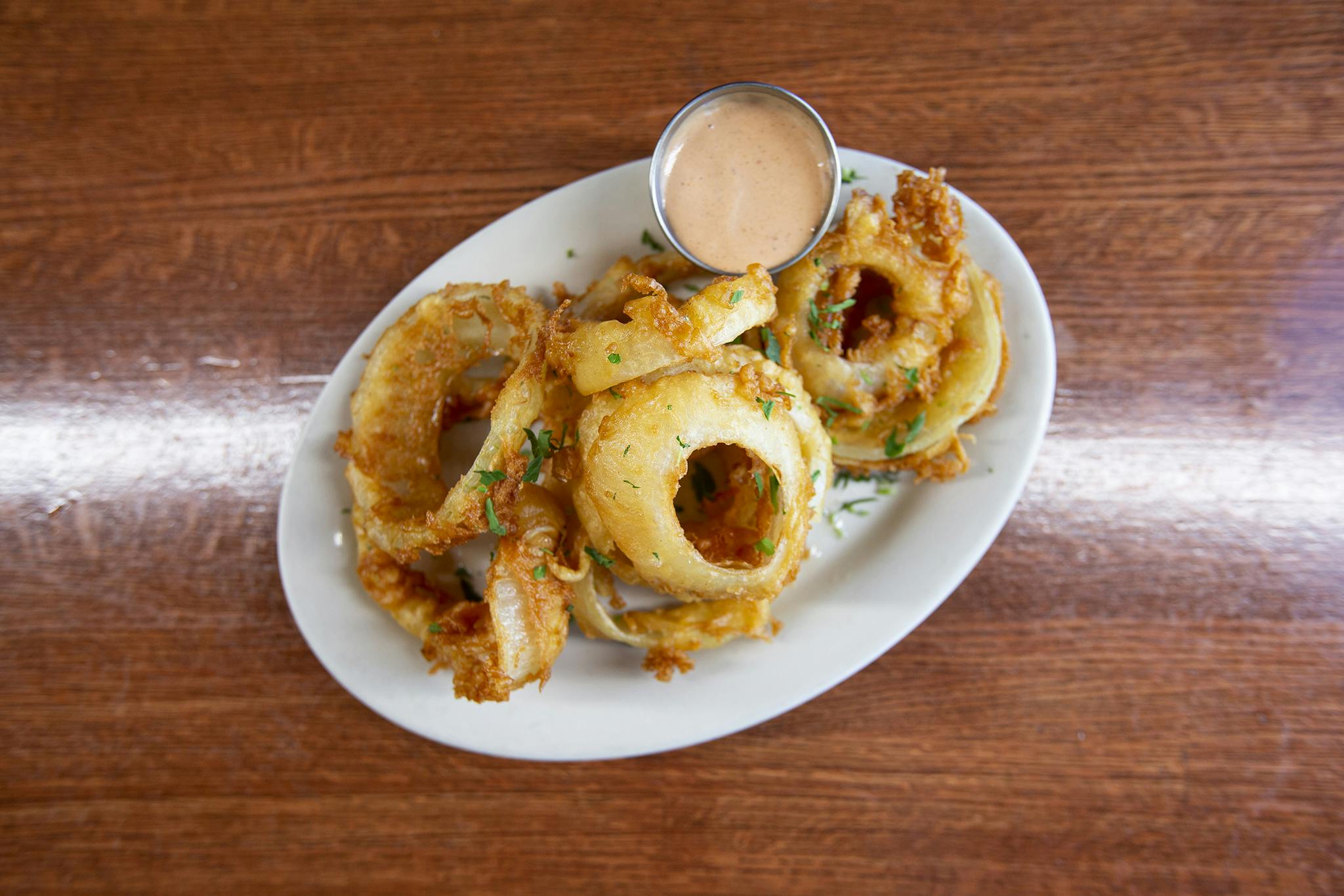 Beer Battered Onion Rings from Candlelite Chicago in Chicago, IL