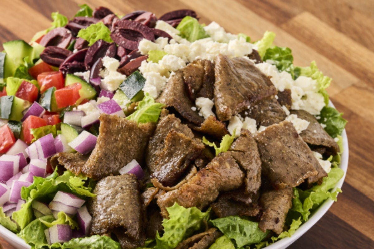 Gyro Greek Salad from Garbanzo Mediterranean Fresh - South Duff Ave in Ames, IA