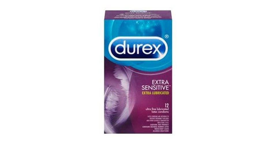 Durex Extra Sensitive Lubricated Ultra Thin Premium Condoms (12 ct) from CVS - W Lincoln Hwy in DeKalb, IL