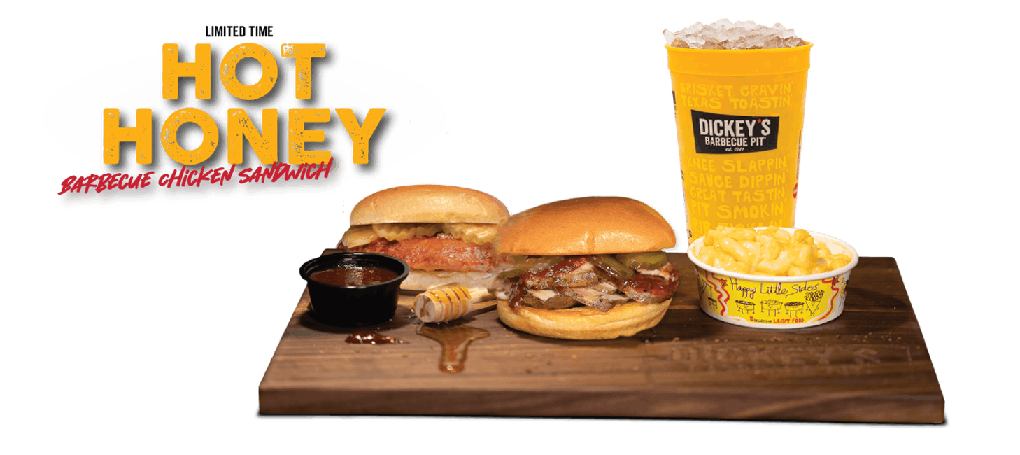 Hot Honey Barbecue Chicken Sandwich Combo from Dickey's Barbecue Pit: Colorado Springs Austin Bluffs Pkwy (CO-0753) in Colorado Springs, CO