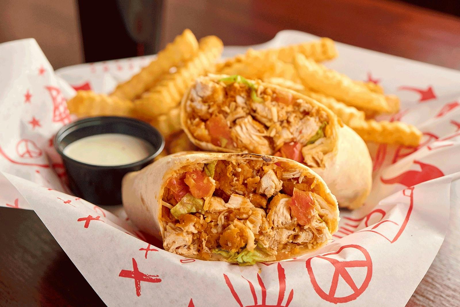 Buffalo Chicken Wrap from Jefferson's Restaurant in Brentwood, TN