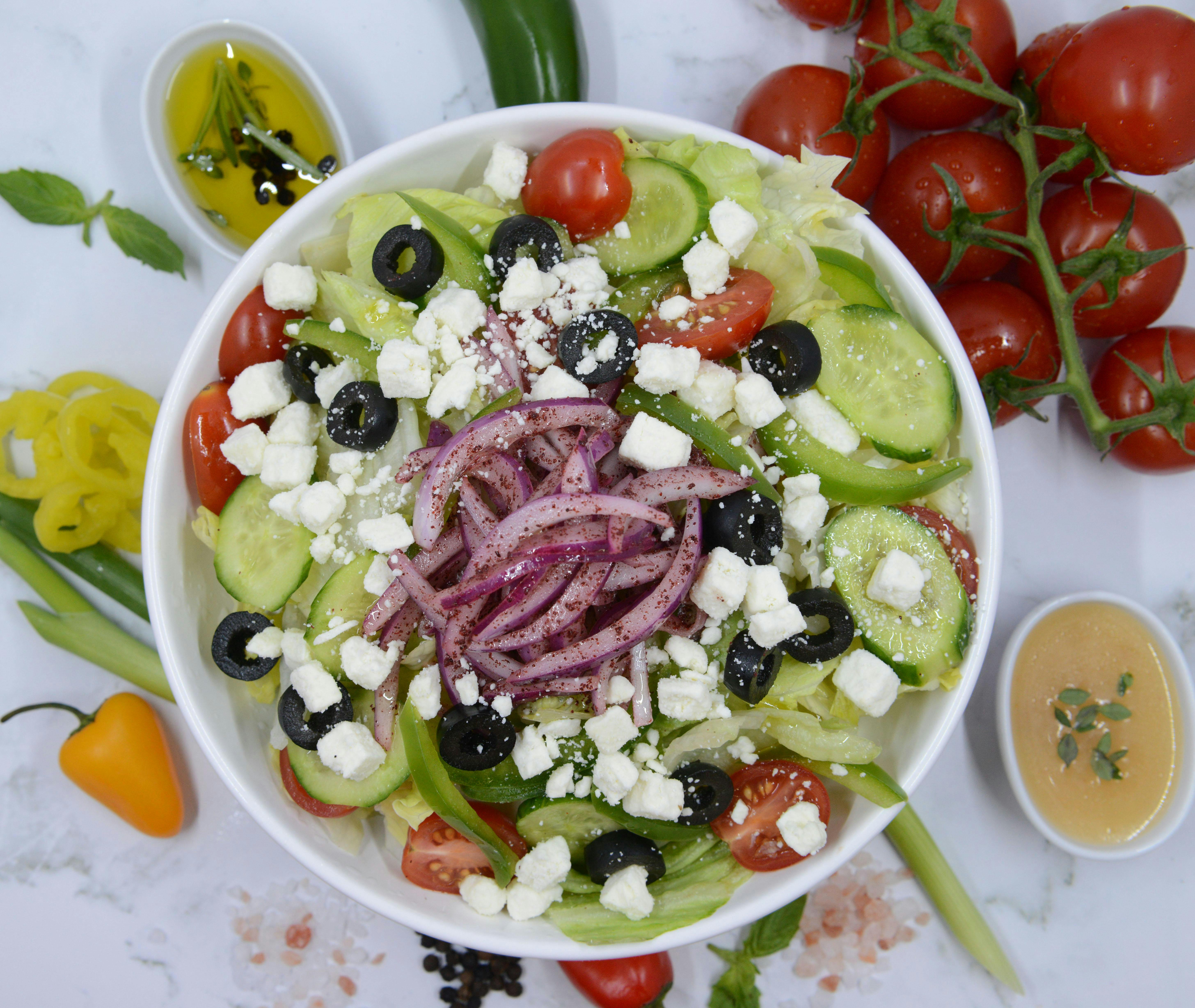 Small Greek Salad from Legends Pizza - Wolf Rd in Colonie, NY