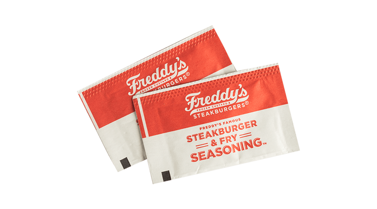 Freddy's Famous Steakburger & Fry Seasoning? from Freddy's Frozen Custard and Steakburgers - SW Gage Blvd in Topeka, KS