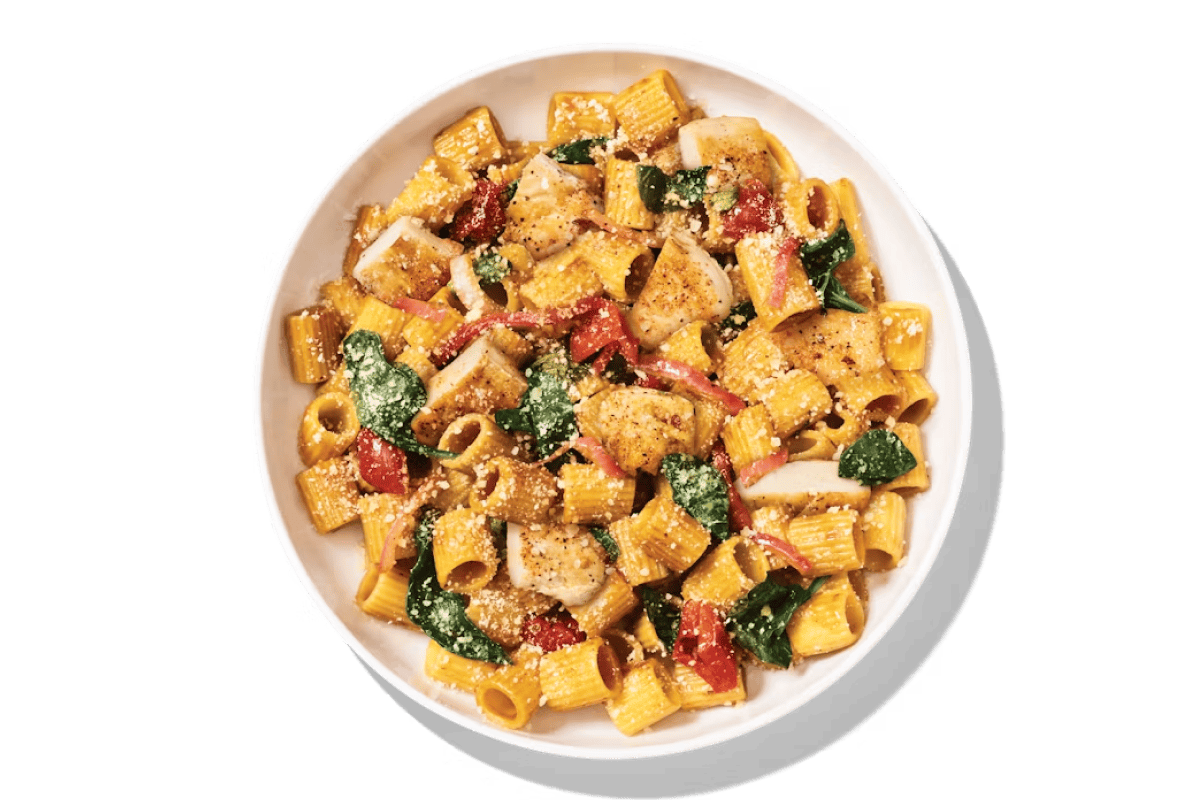 Pasta Fresca with Chicken&nbsp;- 37 grams of protein, 460 calories - Small Pasta Fresca with Chicken from Noodles & Company - Ames in Ames, IA