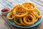 Onion Rings (hand breaded) from Bailey Seafood in Buffalo, NY