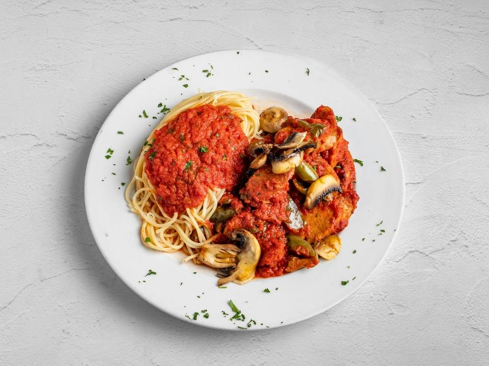 Sausage Cacciatore from 4 Brothers Italian Restaurant & Pizzeria in Delray Beach, FL
