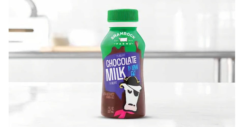 Shamrock Farms? Low-Fat Chocolate Milk from Arby's: Madison Collins Ct (6738) in Madison, WI