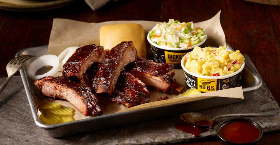 Pork Rib Plate from Dickey's Barbecue Pit: Lawrence (NY-0830) in Lawrence, NY