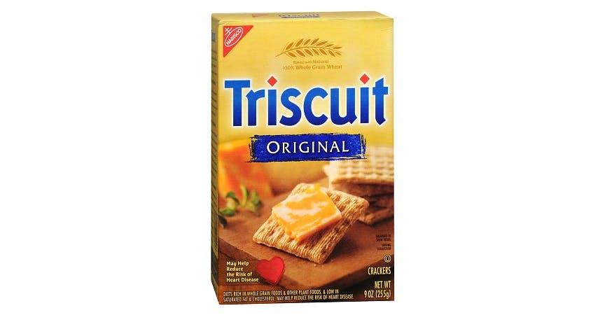 Nabisco Triscuit Baked Whole Grain Wheat Crackers (9 oz) from EatStreet Convenience - W 23rd St in Lawrence, KS