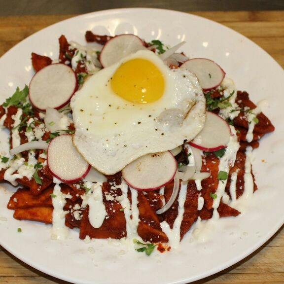Chilaquiles from Planet Taco - 9th Ave in New York, NY