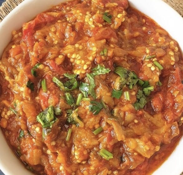 Vegan Bengan bharta from Punjabi Tandoor - San Diego (Morehouse Dr) in San Diego, CA