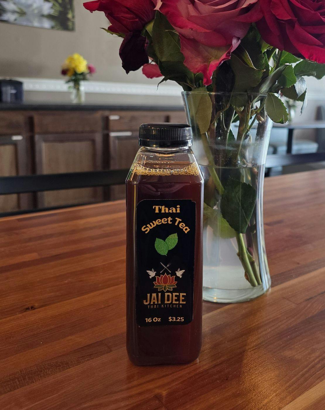 Thai Sweet Tea Bottle from Jai Dee Thai Kitchen - Clinton Hwy in Knoxville, TN
