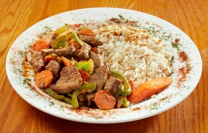 Beef Ghallaba from Palm Palace Restaurant in Ann Arbor, MI