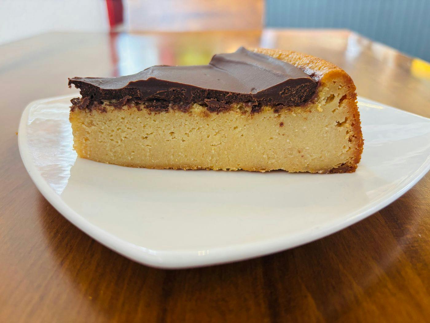 Peanut Butter Chocolate Cheesecake- Slice from Arrosto Delicatessen in Sheboygan, WI