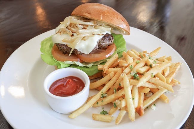 Bistro Burger from Red Rooster Brick Oven in San Rafael, CA