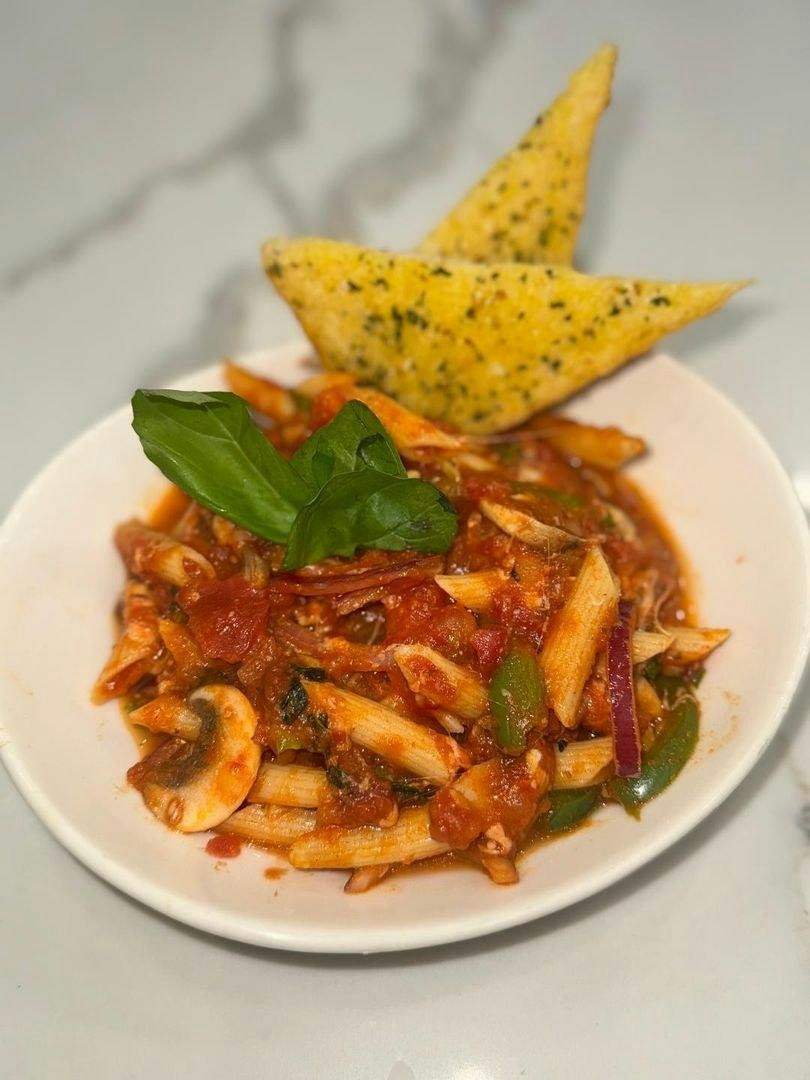 Pasta Primavera from New York Pizza in Palo Alto, CA