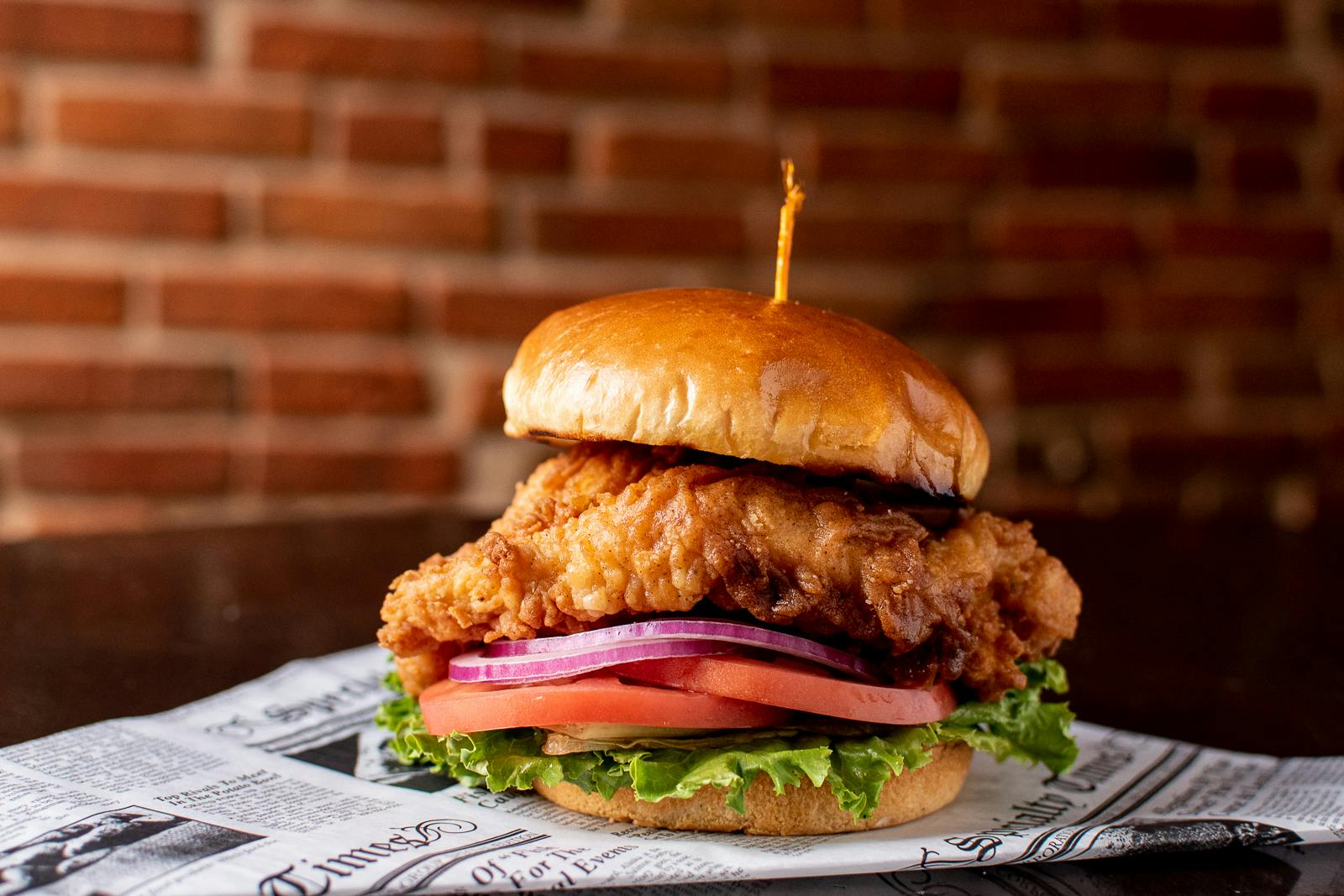 Crispy Battered Chicken Sandwich from Midcoast Wings - Downtown Madison in Madison, WI