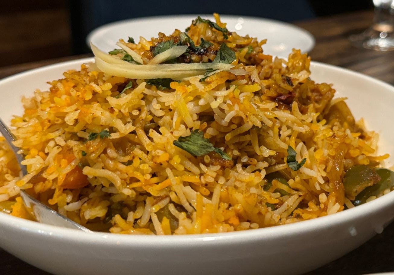 Sura Special Veg Biryani (V, GF) from Sura Indian Bistro - Chestnut St in Philadelphia, PA