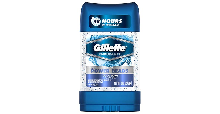 Gillette Clear Gel Men's Antiperspirant/Deodorant Cool Wave (4 oz) from EatStreet Convenience - W 23rd St in Lawrence, KS