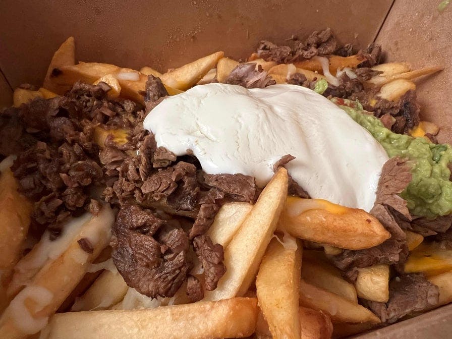 Asada French Fries from Tacos La Calle - Beach Blvd in Buena Park, CA