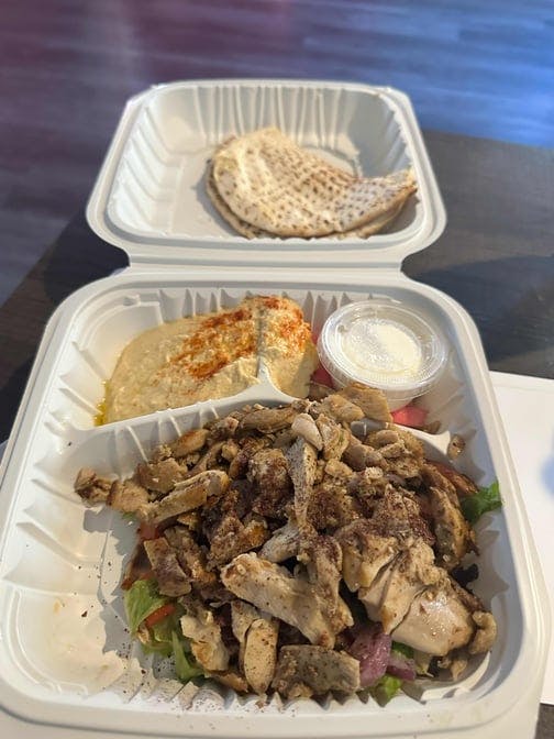 #8 Mama Chicken Shawarma Plate from Papa Joe's Sports Bar in Moreno Valley, CA