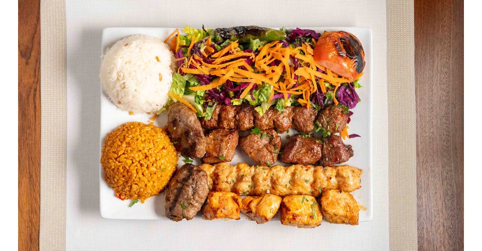 Mixed Kebab Platter For 2 People from Cinar Turkish Restaurant in Cliffside Park, NJ