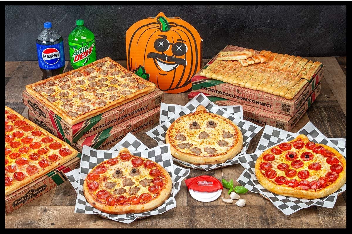 Halloween Party for 25-30 - Pumpkin Pizza from Rocky Rococo - Madison Beltline Hwy in Madison, WI