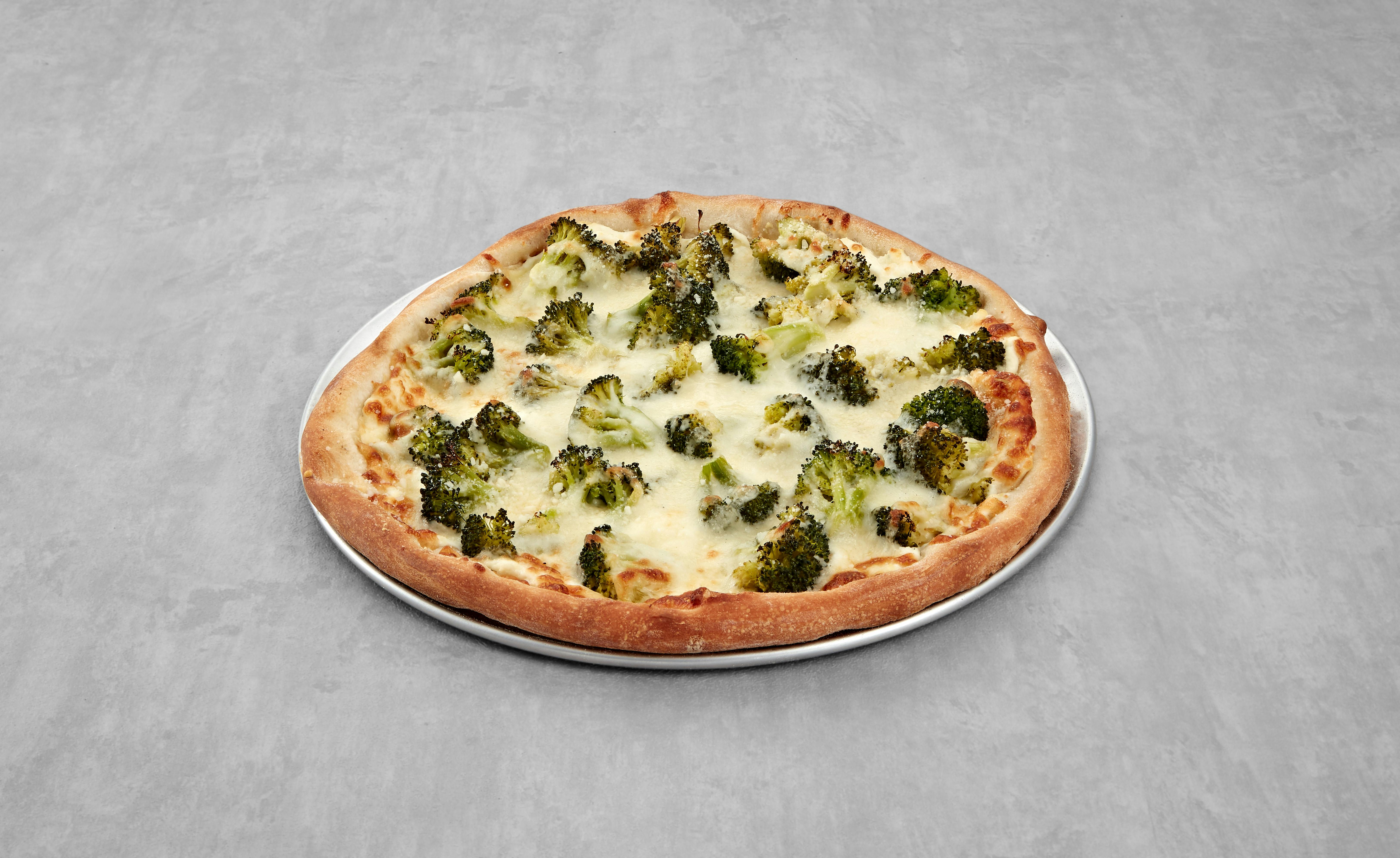 White Broccoli Pizza Personal from Mario's Pizzeria in Seaford, NY