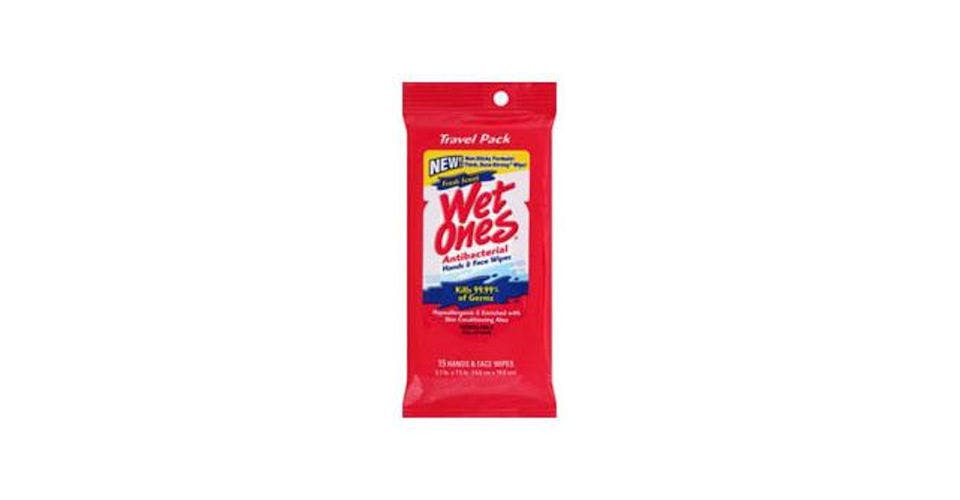 Wet Ones Hands & Face Antibacterial Wipes Travel Pack Fresh Scent (15 ct) from CVS - SW 21st St in Topeka, KS