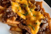 Shawarma Cheesy Fries from Casablanca in Milwaukee, WI