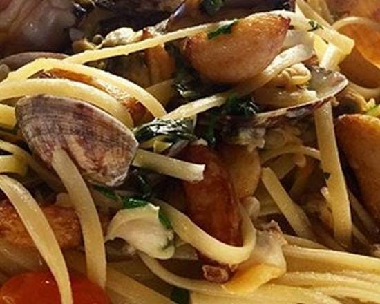 Linguini & Clams from Cantalini's Salerno Beach Restaurant - Playa del Rey in Los Angeles, CA