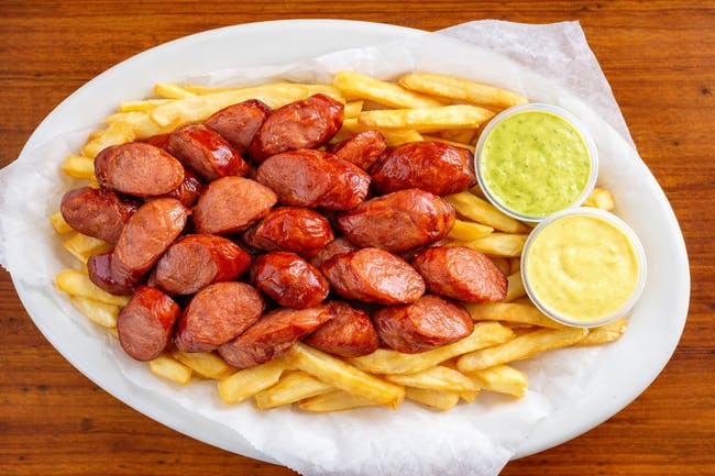 Salchipapas from Estacion Inka in Madison, WI