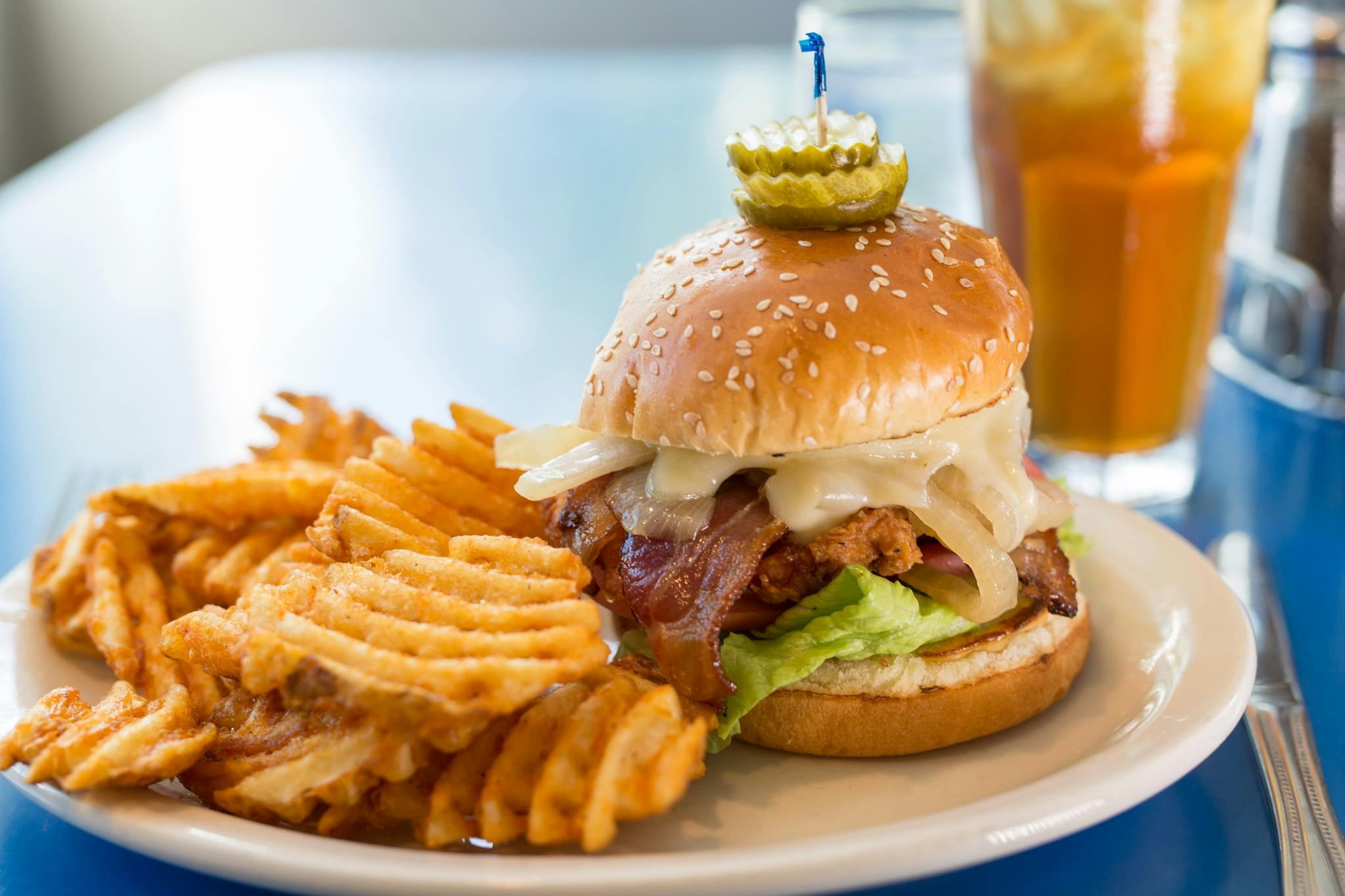 Fried Chicken Sandwich from Monty's Blue Plate Diner in Madison, WI